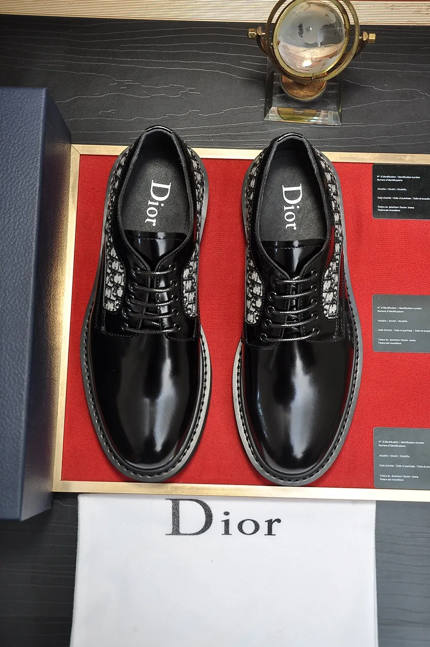 Men's shoes 💰680💶[Dior] (water-dyed cowhide lining) Dior original 1:1 high-quality factory, imported original materials, imported raw cowhide, water-dyed cowhide lining, original TPU outsole, code number: 39-44 (38.45 custom-made)